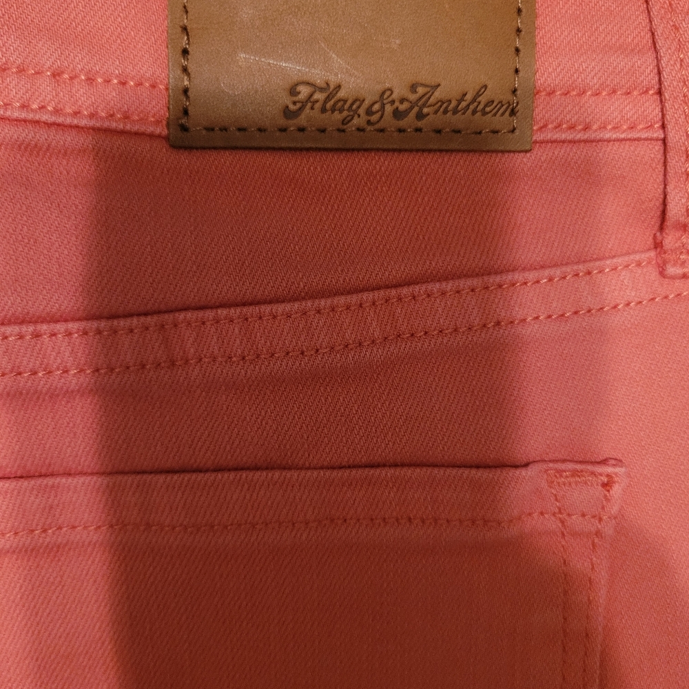 Flag And Antham Premium High Rise Cuffed Shorts, Sz 8 NWT - Picture 6 of 7